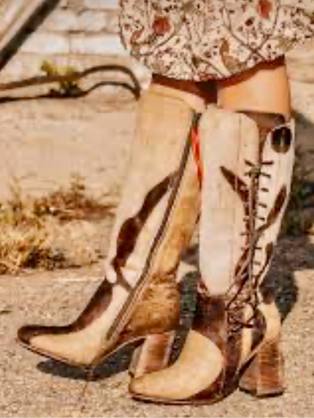 Freebird Joaquin Jungle Calf Hair Tall Boots.